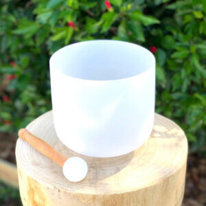 THIRD EYE Chakra 7" Crystal Singing Bowl (White)
