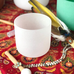 CROWN Chakra 6" Crystal Singing Bowl (White)