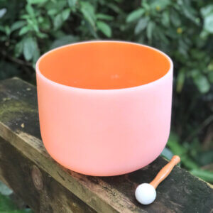 SACRAL Chakra 11" Crystal Singing Bowl (Colour)