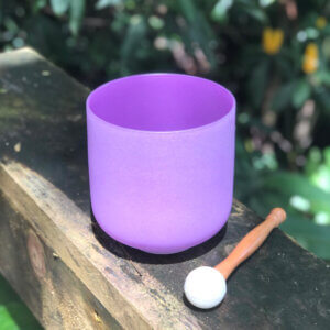 CROWN Chakra 6" Crystal Singing Bowl (Colour)