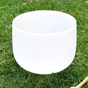 BASE/ROOT Chakra 12" Crystal Singing Bowl (White)